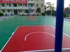 硅PU篮球场——湛江91841部队完工！